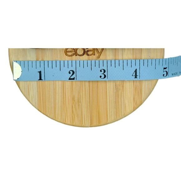 Totally Bamboo Salt Keeper Bowl Duet eBay Branded Etched Swivel Slide Top Promo - Picture 5 of 5